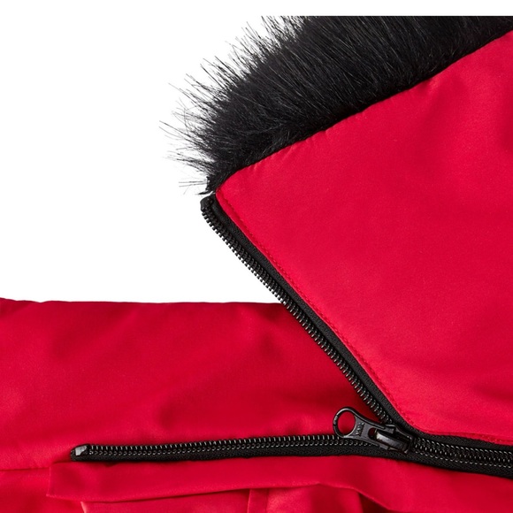 Kids Large 10/12 Parka Jacket Red New With Tags - Picture 5 of 7